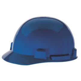 MSA Safety 10084079 SmoothDome Protective Cap with 6-Point Fas-Trac III Suspension, Blue