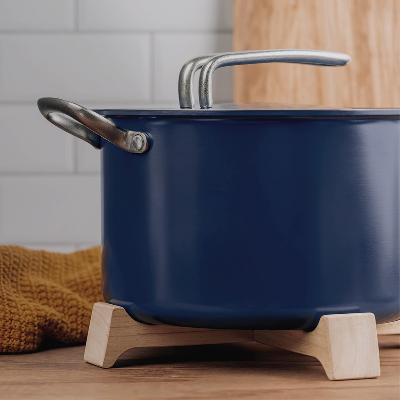 Nontoxic, nonstick BPA-free Risa kitchen stock pot with lid and