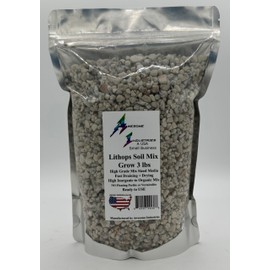 Lithops Soil Mix Perfect Potting Medium Proper Drainage Promotes Healthy Rooting Designed Specifically for Lithops (Grow Mix 2 Quarts)