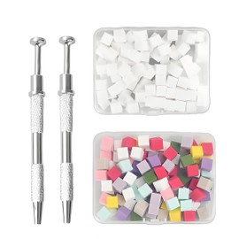 200Pcs Eco Nail Sponge Kit - 100 White & 100 Colour Sponges + 2 Claw Pens | Reef-Safe Ombre/Blooming Tools for Home & Salon