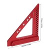 Carpenter's Square Aluminum Alloy Triangle Scribing Ruler Measuring Layout Tool
