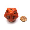 Jumbo d20 Counter - Speckled 34mm Dice: Fire