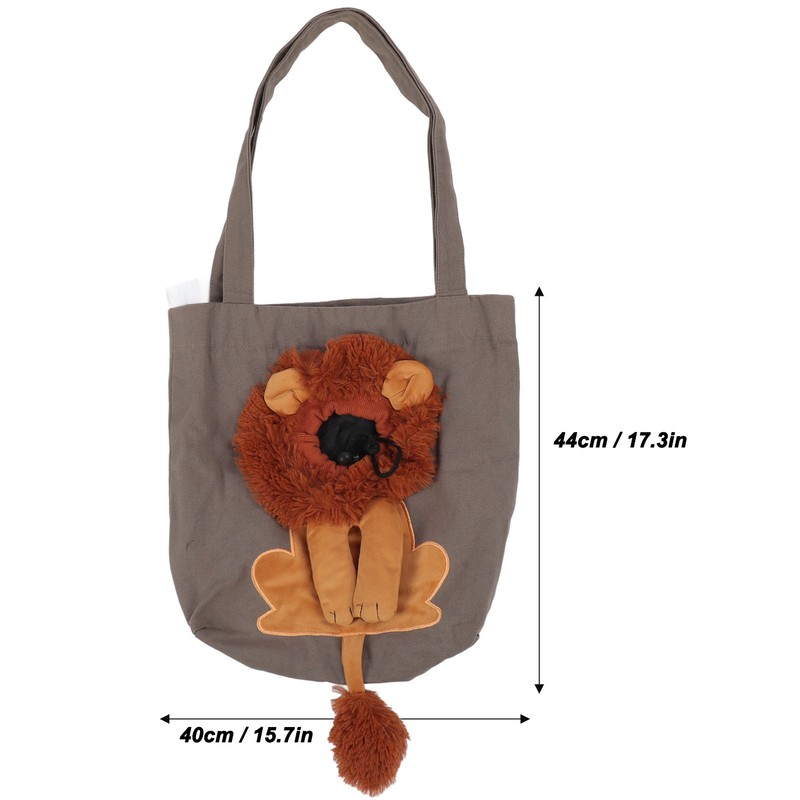 Pet Canvas Shoulder Bag Breathable Portable Pet Outing Shoulder Bag