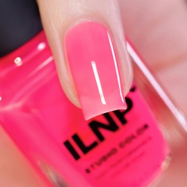 ILNP Sorbet - Juicy Pink Jelly Nail Polish, Studio Color High Performance Color Coat