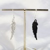 CENWA Black And White Angel Wing Earrings Angel Devil Dangle