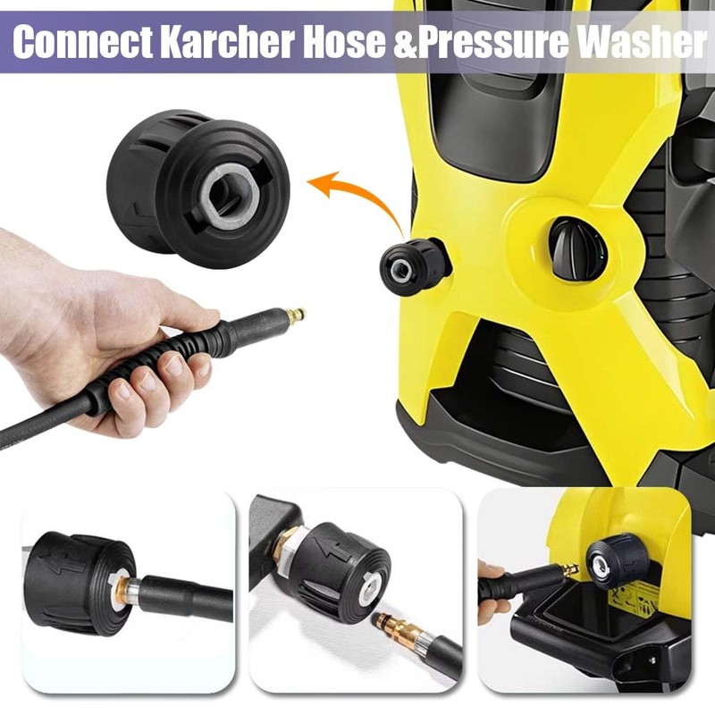 Yakamoz Pressure Washer Adapter for Karcher - M22 14mm Brass