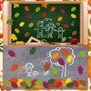 Geyee 108 Pcs Fall Leaf Cutouts for Bulletin Board Classroom