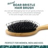 Natural Boar Bristle Hair Brush & Mini Hair Brush Set