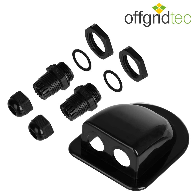 Offgridtec 006415 Roof Duct Dual Black For Motor Home Caravan