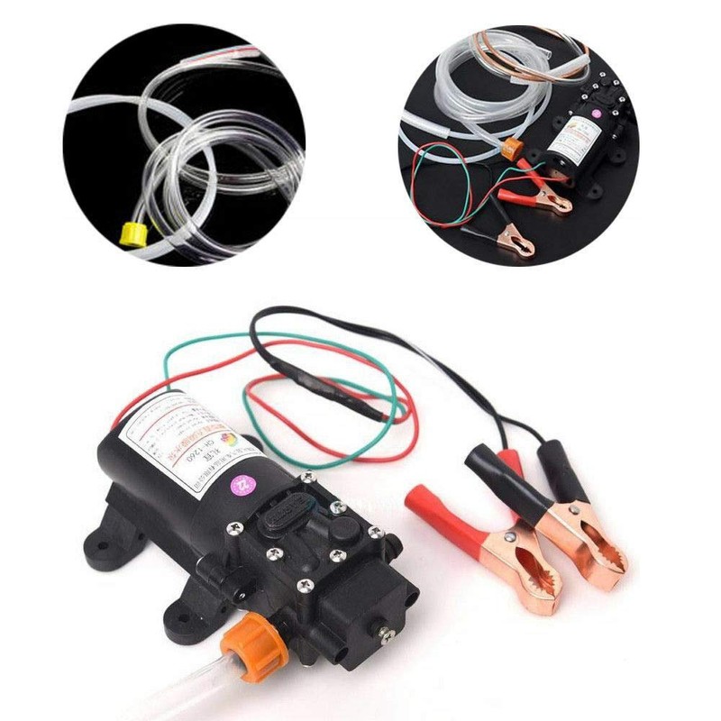 BJTDLLX 12V Electric Transfer Pump, Portable Siphon Fluid Suction Transfer
