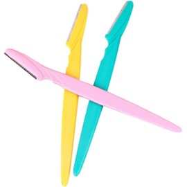 WLngtv 3 Pcs Eyebrow Shaper Cheek HairWomen's Trimmer Shaving Grooming Kit (Random Color)