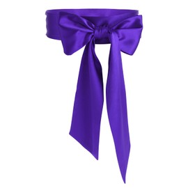 Abeillo Wedding Satin Sash Belt Ribbon Belt for Women Dress Sash Bridal Belt Waist Belt for Party Special Occasion Wide Double Side, Purple
