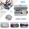 ELCUPA Double-layer Hair Tools Travel Case with Black Hair Dryer