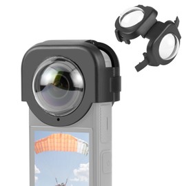 PULUZ Insta360 x4 Lens Cover for insta360 x4 Lens Guard Optical Glass Insta360 X4 Lens Cap for Insta360 X4 9H Hardness/Anti-Scratch/98% Transmittance Lens Accessories for Insta360 x4 Lens Protective