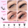 240-Piece DIY Eyelash Extensions Set, 0.07D Eyelashes, Individual False Eyelash