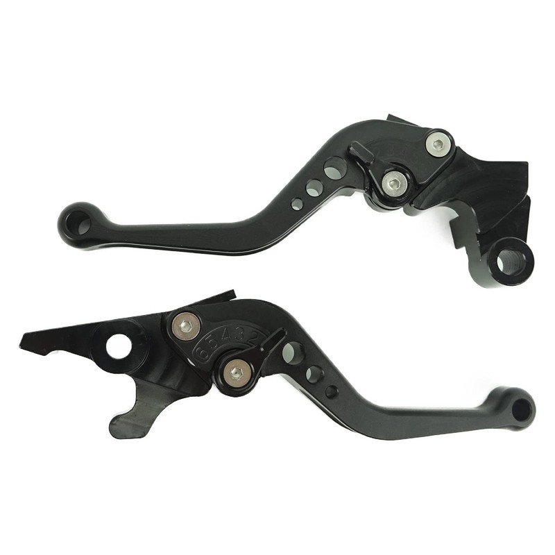 Y11m2ALL Black Mat Yamaha Brake Clutch Levers 6 Adjustable Short