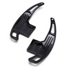 iJDMTOY Gloss Black Finish Larger Paddle Shifter Extensions Compatible with