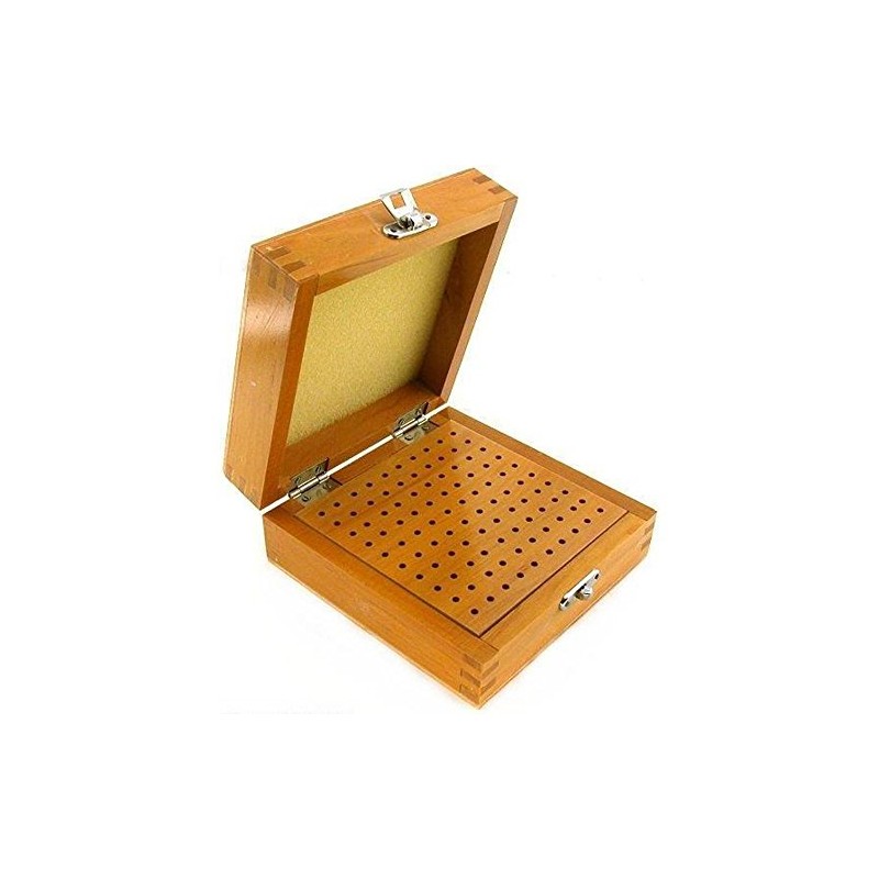 100 Hole Wood Bur Storage Box Mandrel Drill Bench Tool