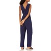 The Drop Women's @caralynmirand Sleeveless Wrap Jumpsuit, Navy, XXS