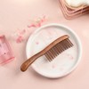 TAN MUJIANG Hair Comb Inserted Teeth Natural Wood Scalp Massage