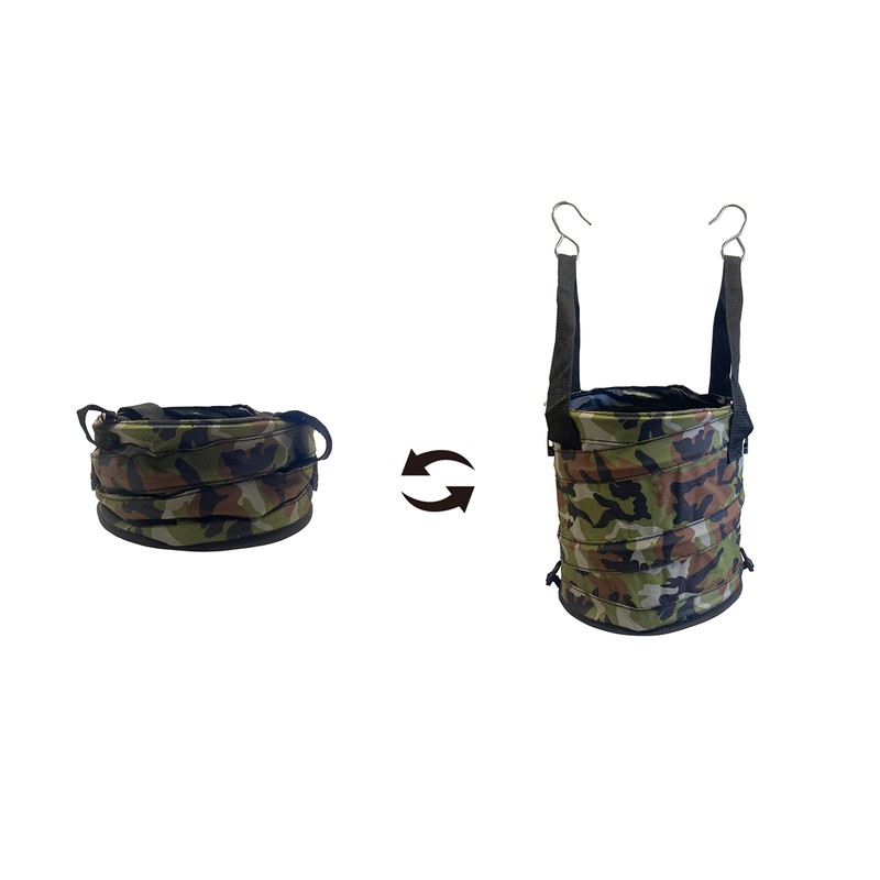 WORKMASTER WM-3100M Electrical Bucket, Spring Back, Round Type, Camouflage, 10.6