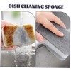 LALAFINA 10pcs Multi-Functional Cleaning Sponge Non-Scratch Dish Sponges for Kitchen