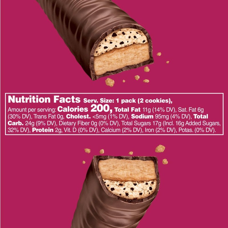 TWIX Cookie Dough Milk Chocolate Bars, 1.36 oz (Pack of