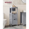 VASAGLE Storage Cabinet, Storage Organizer Rack Stand for Bathroom, Living