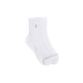 HALFMOON crew socks—pause, White, Small