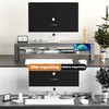 GECKOSTROLL 2-Tier Metal Computer monitor stand Laptop Desk Shelf &