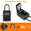 Wall Mounted, Portable Lock Box for House, 5 Key Capacity,