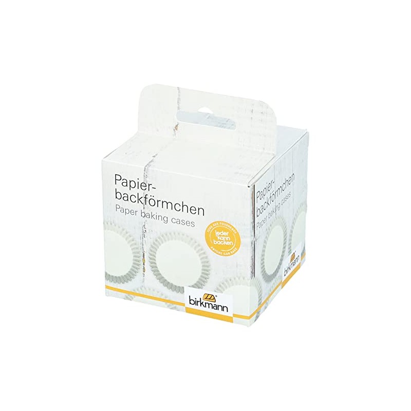 Birkmann Easy Baking Paper Cases White Pack of 100