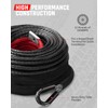 DAYDOOR Synthetic Winch Rope, 1/4 Inch x 50ft 10,000LBS Synthetic