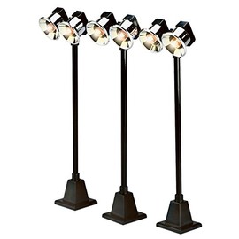 Lionel Black #65 Yard Lights 3-Pack Model Train Accessory