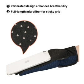 ChinFun Women's Horse Riding Gloves Stretchable Equestrian Gloves Breathable Horseback Lady Youth Girls Outdoor Cycling Navy S