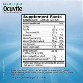 150gels Vitaminas Lutein Zeax Om3 p Ojos Ocuvite Adulto 50                                                                                            