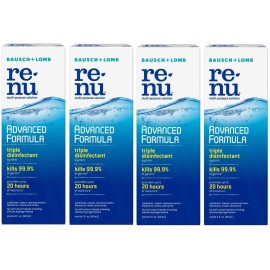 Renu Fresh Multi-Purpose Contact Lens Solution, Travel Size 2 Fl Oz (Pack Of 4)