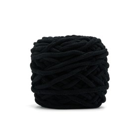 INNDUN Blanket Yarn 100g/3.5oz - Black Chenille Yarn 6 Super Bulky - 72 Yards - Knitting, Crocheting & Crafts Chunky Yarn