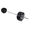 Fitvids Standard Coded and Vinyl Coated Olympic Barbell 60 Pound
