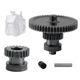 Neptune 4 Extruder Gear Upgrade Kit - Nanocoated Mold Steel Dual Gear Extruder for Elegoo Neptune 4/Pro/Plus/Max, One-Piece Shaft Integrated Gear Assembly