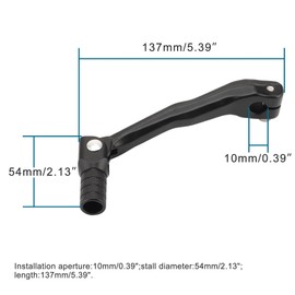 GOOFIT Universal Aluminum Gear Lever Replacement for 2-Stroke 50cc 70cc 90cc 110cc 125cc Horizontal Engine ATV 4 Wheeler Dirt Pit Bike Go Kart Scooter Black