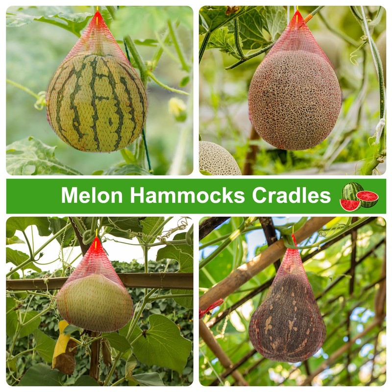 Melon Hammock Watermelon Nets, 100 Pack Heavy Duty Reusable Melon