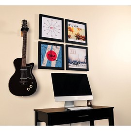 Show & Listen – Vinyl Record Frame | 12x12 LP Album Cover Frame for Wall Display | Flip-Open Black Design for Music Décor