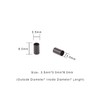 500 PCS Micro Rings Links Beads 3.5x3.0x6.0mm Copper Tubes for