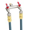 Mdlufee 3/4 Inch Brass Tap Splitter 2 Way, Hose Tap