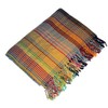 Lorenzo Cana Luxury Wool Blanket Elaborate Jacquard Woven Pattern Colourful