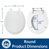 Bemis 500EC 000 Toilet Seat, 2-Pack Round, White