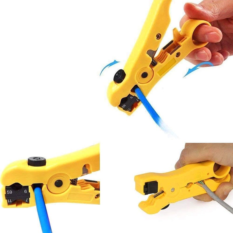 Wire Stripping Tool for Coax and Data Cable Cable Stripper