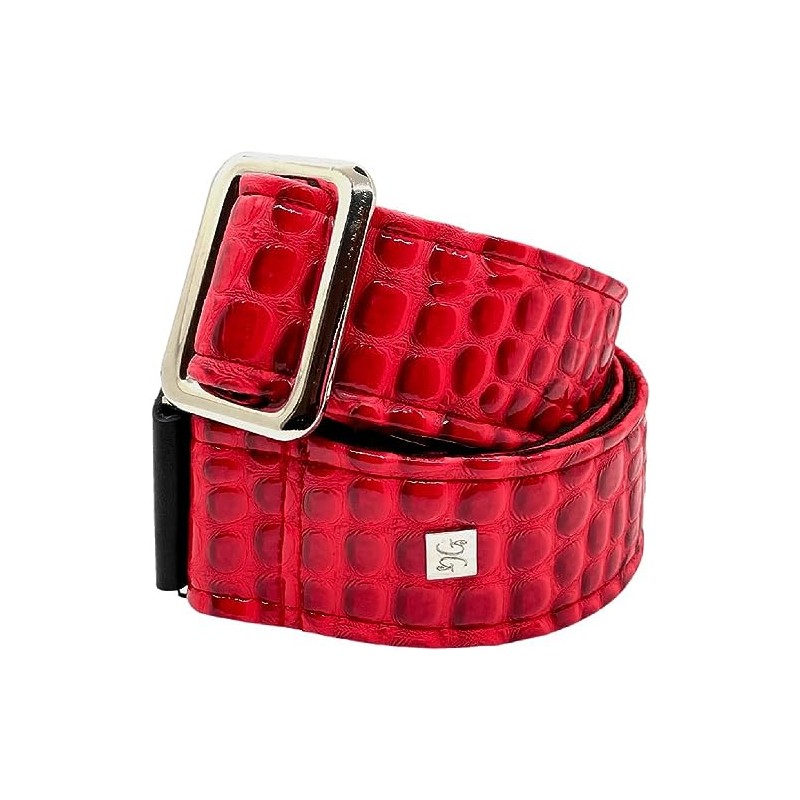GET'M GET'M Aussie Gator Dragon Red 2 Inch Guitar Strap