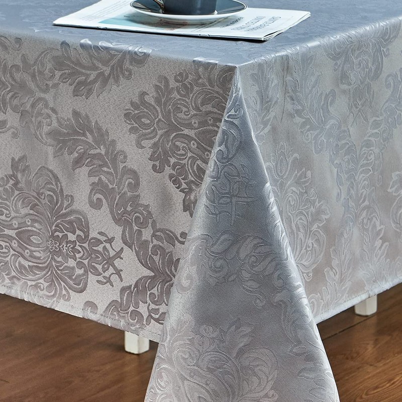 HomeJoy Rectangle Table Cloth, Waterproof Wrinkle Resistant Washable Jacquard Polyester